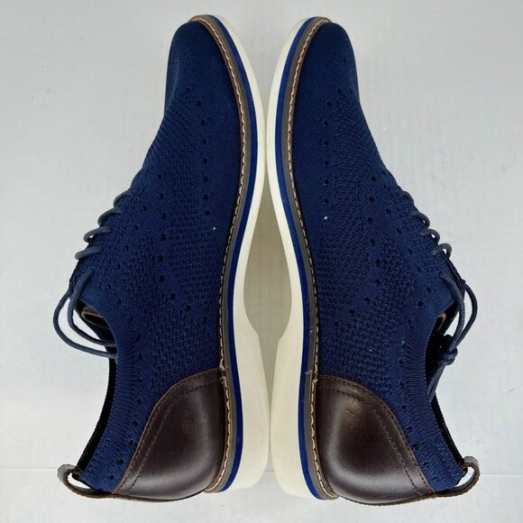 Aiden & Mason Mens AM-Albert3 Blue Oxford Wingtip Mesh Size 10.5M Casual Shoes main image 7